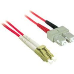 C2G-2m LC-SC 50/125 OM2 Duplex Multimode Fiber Optic Cable (Plenum-Rated) - Red - Fiber Optic for Network Device - LC Male - SC Male - 50/125 - Duplex Multimode - OM2 - Plenum-Rated - 2m - Red