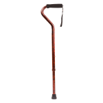 DMI Designer Adjustable Offset-Handle Aluminum Cane, 39in, Copper Swirl