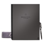 Rocketbook Fusion Smart Reusable Notebook, 8-1/2in x 11in, 7 Subjects, 21 Sheets, Gray