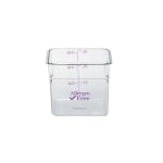 Cambro Allergen-Free CamSquare Container, 22 Qt, Clear/Purple