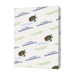 Hammermill Fore Super-Premium Color Copy Paper, Cream, Letter (8.5in x 11in), 500 Sheets Per Ream, 20 Lb, 30% Recycled