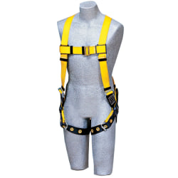 DBI-SALA Delta No-Tangle Harness, Back D-Ring, Universal, Navy/Yellow