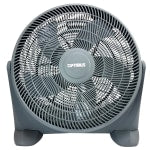 Optimus Turbo High-Performance 3-Speed Air Circulator, 24in x 22in, Gray