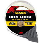 Scotch Box Lock Packaging Tape with Dispenser, 1.88in x 163.8ft, Clear