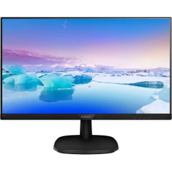 Philips 273V7QJAB 27in Class Full HD LCD Monitor - 16:9 - Textured Black - 27in Viewable - In-plane Switching (IPS) Technology - WLED Backlight - 1920 x 1080 - 16.7 Million Colors - 250 Nit - 5 msGTG - 75 Hz Refresh Rate - HDMI - VGA - DisplayPort