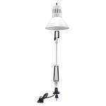 Bostitch Swing Arm LED Desk Lamp With Clamp, 36inH, Black/White