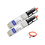 AddOn 1m Cisco Compatible QSFP+ AOC - 40GBase direct attach cable - QSFP+ (M) to QSFP+ (M) - 1 m - fiber optic - active