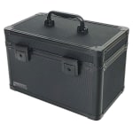 IdeaStream Metal Divided Storage Box, 8inH x 7inW x 7inD, Black