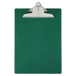 Saunders 96% Recycled Antibacterial Clipboard With Hanging Hole, 13 1/4inH x 9inW x 1 3/4inD, Letter, Green