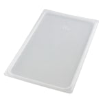 Cambro Translucent GN 1/1 Seal Covers For Food Pans, 3/4inH x 21inW x 12-3/4inD, Pack Of 6 Covers