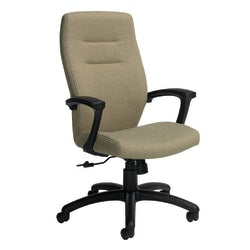 Global Synopsis Mid-Back Chair, 24inH x 24inW x 25inD, Granite Rock/Black