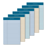 TOPS Prism+ Color Writing Pads, 5in x 8in, 100% Recycled, Legal Ruled, 50 Sheets Per Pad, Assorted Colors, Pack Of 6 Pads