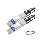 AddOn 3m Extreme Compatible QSFP+ DAC - Direct attach cable - QSFP+ to QSFP+ - 10 ft - twinaxial