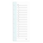 TUL Discbound Daily Schedule Pad, 3-1/2in x 8-1/2in, 50 Sheets