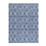 Realspace Designer Chair Mat, 36inW x 48inD, Blue/Ivory