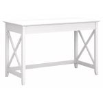 Bush Furniture Key West 48inW Writing Desk, Pure White Oak, Standard Delivery