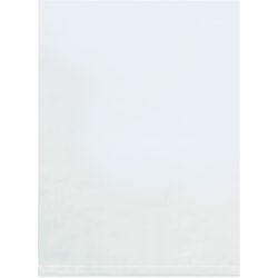 Partners Brand 8 Mil Flat Poly Bags, 8in x 10in, Clear, Case Of 500