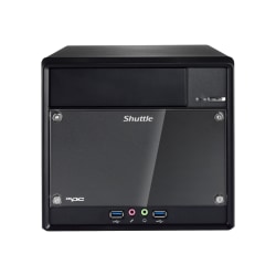 Shuttle XPC cube SH310R4 V2 Barebone System Small Form Factor - Intel H310 Chipset - Socket H4 LGA-1151 - Black Aluminum - 32 GB DDR4 SDRAM DDR4-2666/PC4-21300 Maximum RAM Support - Serial ATA/600 - Intel UHD Graphics Integrated - 3 x Total Bays