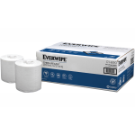 Everwipe Chem-Ready Dry Wipes, 12in, White, 90 Wipes Per Roll, Pack Of 6 Rolls