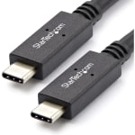 StarTech.com 1m 3 ft USB C Cable with Power Delivery (5A) - M/M - USB 3.1 (10Gbps) - USB-IF Certified - USB Type C Cable - USB 3.2 Gen 2 - Power your USB Type-C devices - Charge your USB Type-C laptop from a docking station