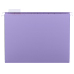 Smead 1/5-Cut Color Hanging Folders, Letter Size, Lavender, Box Of 25