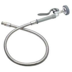 T&S Brass Hose And Spray Valve, 44in, Stainless