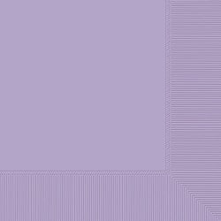 Amscan Beverage Napkins, 5in x 5in, Lavender, 100 Napkins Per Pack, Case Of 6 Packs