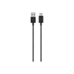 Belkin MIXIT Metallic - USB cable - USB (M) to 24 pin USB-C (M) - USB 2.0 - 5 V - 2.4 A - 4 ft - black