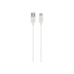 Belkin MIXIT Metallic - USB cable - USB (M) to 24 pin USB-C (M) - USB 2.0 - 5 V - 2.4 A - 4 ft - white