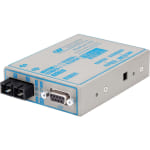 Omnitron FlexPoint RS-232 Serial Fiber Media Converter DB-9 SC Multimode 2.5km - 1 x RS-232; 1 x SC Multimode; No Power Adapter; Lifetime Warranty