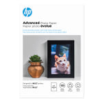 HP Advanced Photo Paper for Inkjet Printers, Glossy, 4in x 6in, 66 Lb, Pack Of 100 Sheets (Q6638A)