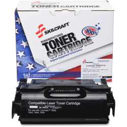 SKILCRAFT Remanufactured High-Yield Black Toner Cartridge Replacement For Lexmark 25000, T650H21A