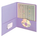 Smead Color Portfolios, 8 1/2in x 11in, Lavendar, Pack Of 25