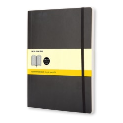 Moleskine Classic Soft Cover Notebook, 7-1/2in x 10in, Squared, 192 Pages, Black