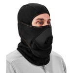 Ergodyne N-Ferno 6970 Extreme Balaclava Face Mask With Hot Rox, One Size, Black