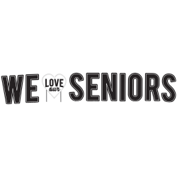 Amscan We Love Our Seniors Graduation Yard Sign, 14in x 14in, Black