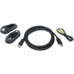 IOGEAR 10 Ft. DisplayPort, USB KVM Cable Kit with Audio (TAA) - 10 ft KVM Cable for KVM Switch, Speaker, Computer, Monitor, Notebook, Keyboard, Mouse