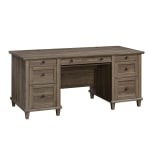 Sauder Hammond 68inW Executive Computer Desk, Emery Oak