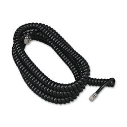 Softalk Phone Coil Cord, 25ft, Black