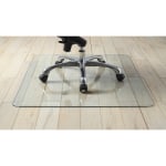 Lorell Tempered Glass Chair Mat, 36in x 46in, Clear