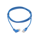 Tripp Lite N204-S05-BL-RA Cat.6 UTP Patch Network Cable - First End: 1 x RJ-45 Male Network - Second End: 1 x RJ-45 Male Network - 1 Gbit/s - Patch Cable - Gold Plated Contact - 28 AWG - Blue