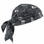 Ergodyne Chill-Its 6710 Evaporative Cooling Triangle Hats, Skulls, Case Of 24 Hats