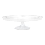 Amscan Plastic Dessert Stands, 11-3/4in, Clear, Pack Of 3 Stands