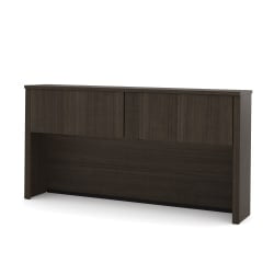 Bestar Embassy 66inW Hutch For Desk Shell, Dark Chocolate