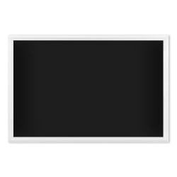 U Brands Magnetic Chalkboard, 30in X 20, White Decor Wood Frame