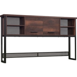 Bestar Embassy 72inW Hutch For Desk Shell, Dark Chocolate