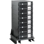 Eaton UPS Battery Integration System with Casters - 37.2in Length x 8.2in Width x 23.6in Height - Black, Silver