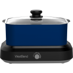 West Bend 5-Quart Oblong Slow Cooker, Blue