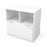 Bestar i3 Plus 30-1/8inW x 18-1/4inD 1-Drawer Lateral File Cabinet, White