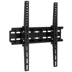 Mount-It! MI-3030 Low-Profile TV Wall Mount Tilt Bracket For Screens 32 - 55in, 16-3/4inH x 18-5/16inW x 2inD, Black